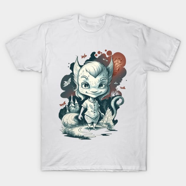 Mystical fantasy character. T-Shirt by AndreKENO